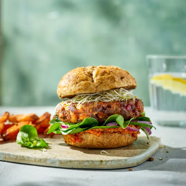 The Soulful Sweet Potato Stack Burger